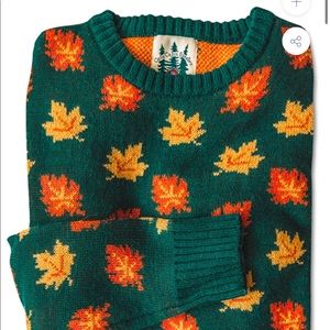 Kiel James Patrick Cozy Cabin Sweater Fall Leaves